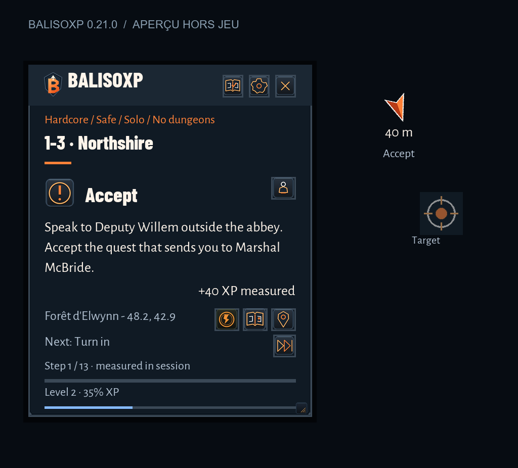 Dans votre langue : aperçu du moteur BalisoXP 0.21.0 hors jeu